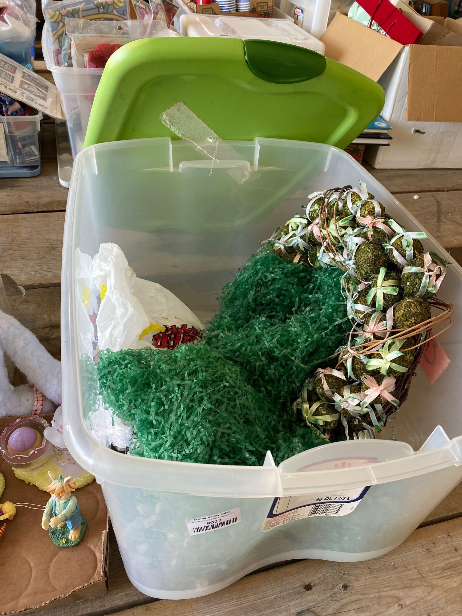 Easter Decor w/tote