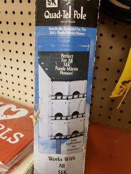 Qty 4 - Assorted bird feeder poles and accessories. New.
