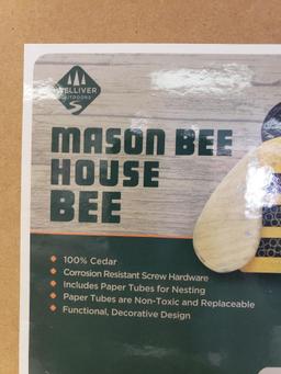 Qty 3 - Mason Bee house bee. New.