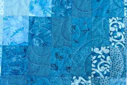 Blue & White Bargello