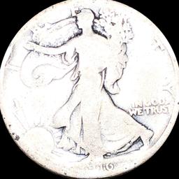 1916 Walking Half Dollar NICELY CIRCULATED