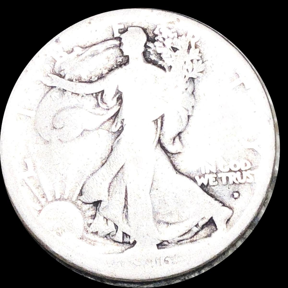 1916-D Walking Half Dollar NICELY CIRCULATED