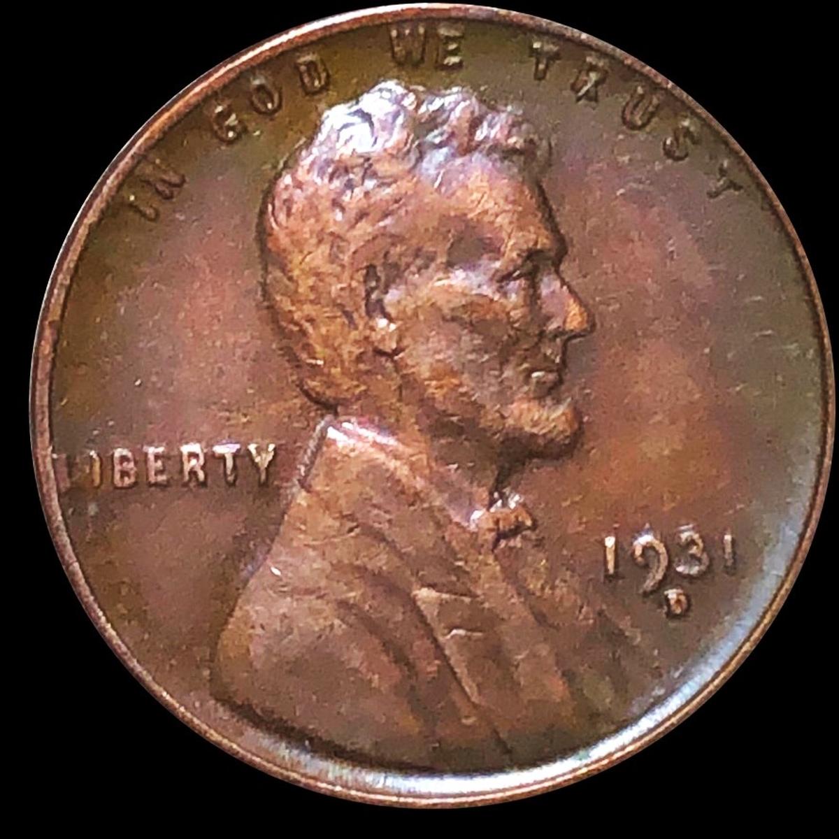 1931-D Lincoln Wheat Penny LIGHTLY CIRCULATED
