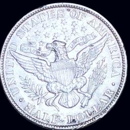 1908 Barber Half Dollar AU+