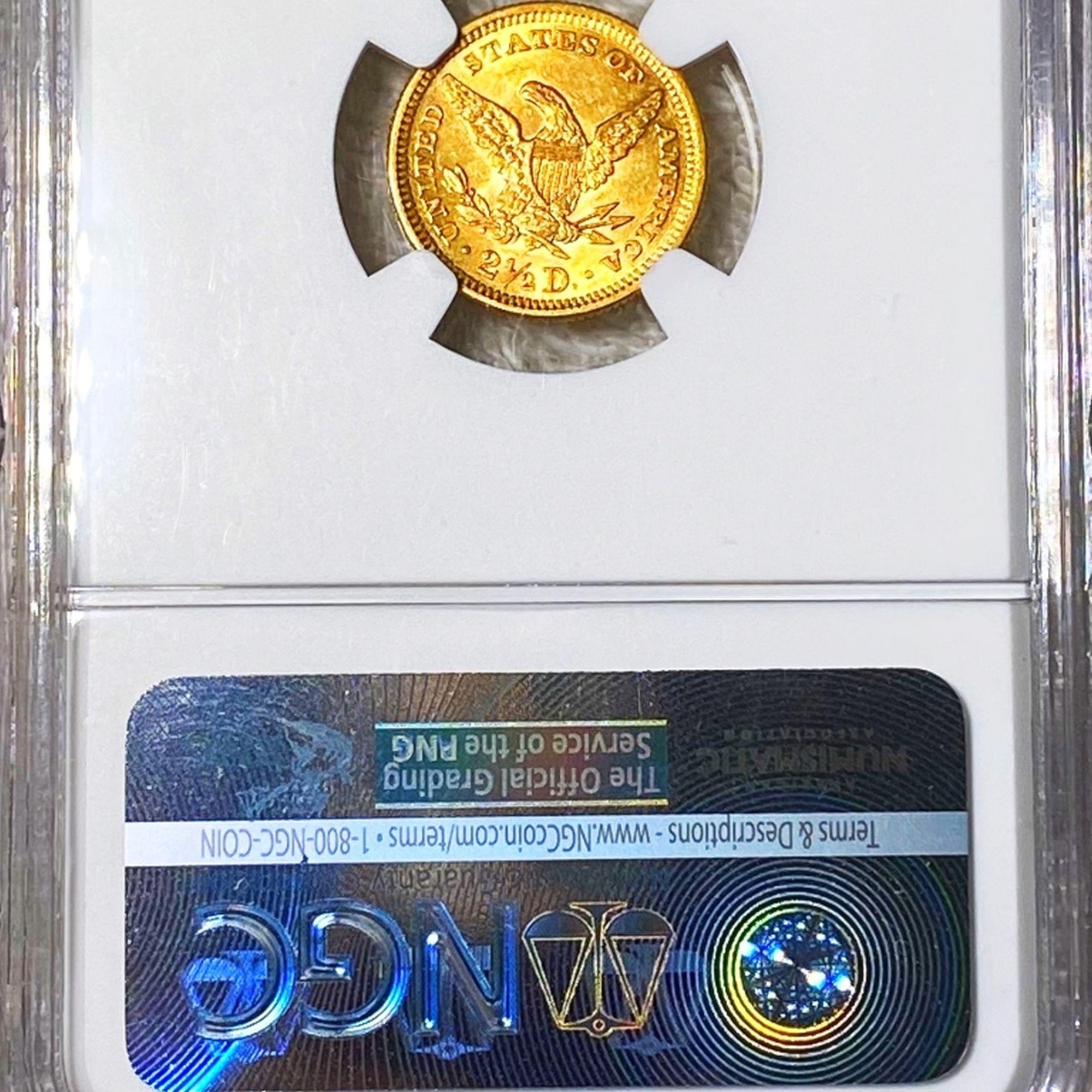 1900 $2.50 Gold Quarter Eagle NGC - MS61