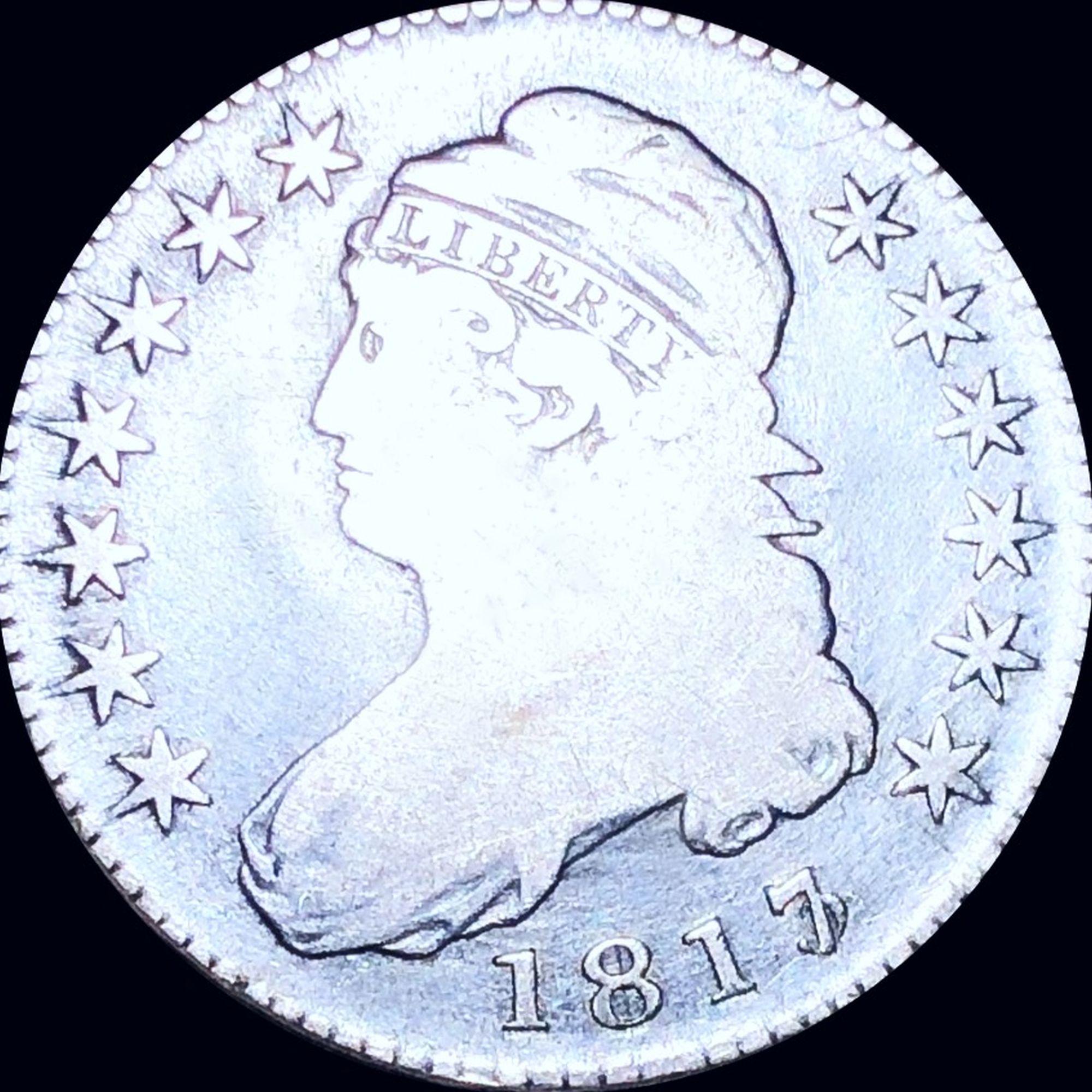 1817/3 Capped Bust Half Dollar NICELY CIRCULATED