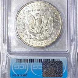 1886-O Morgan Silver Dollar ICG - AU58