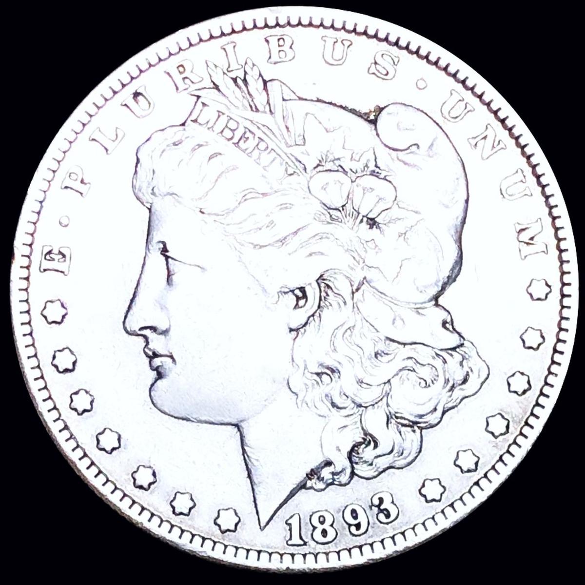 1893-O Morgan Silver Dollar LIGHTLY CIRCULATED