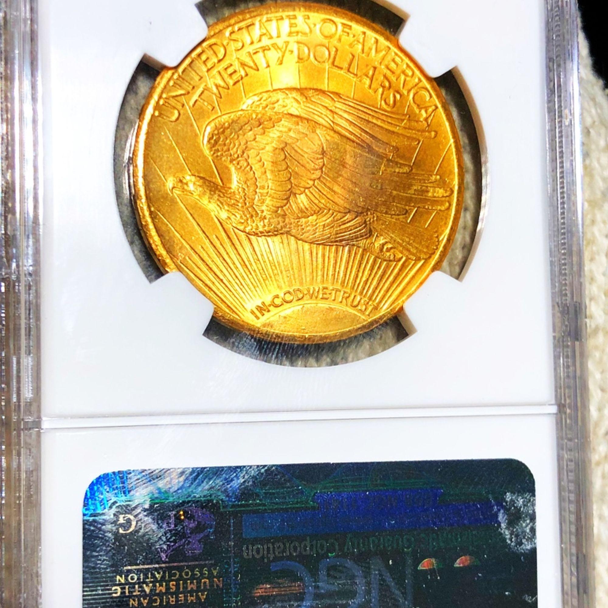 1927 $20 Gold Double Eagle NGC - MS64
