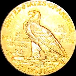 1909 $2.50 Gold Quarter Eagle CLOSELY UNCIRCULATED