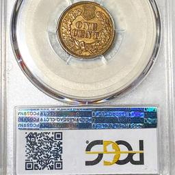 1863 Indian Head Penny PCGS - AU50