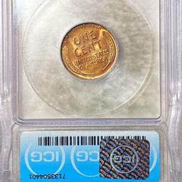 1933-D Lincoln Wheat Penny ICG - MS 63 RD