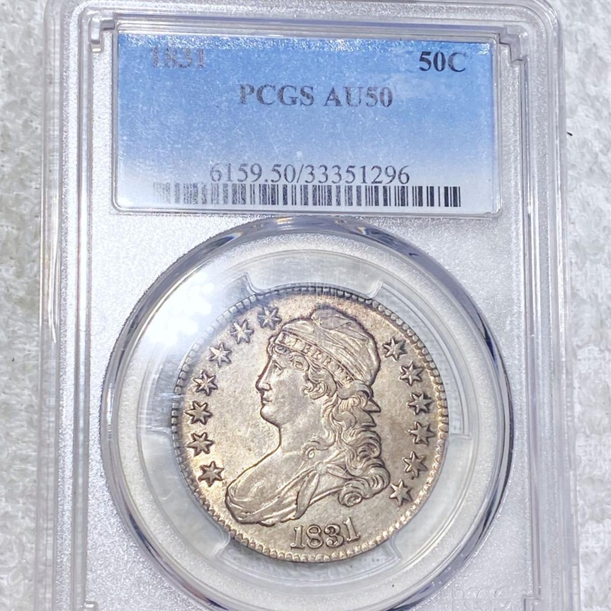 1831 Capped Bust Half Dollar PCGS - AU50
