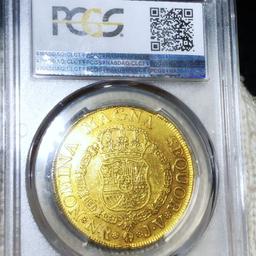 1761-NR Colombian Gold 8 Escudos PCGS - XF45 WINGS