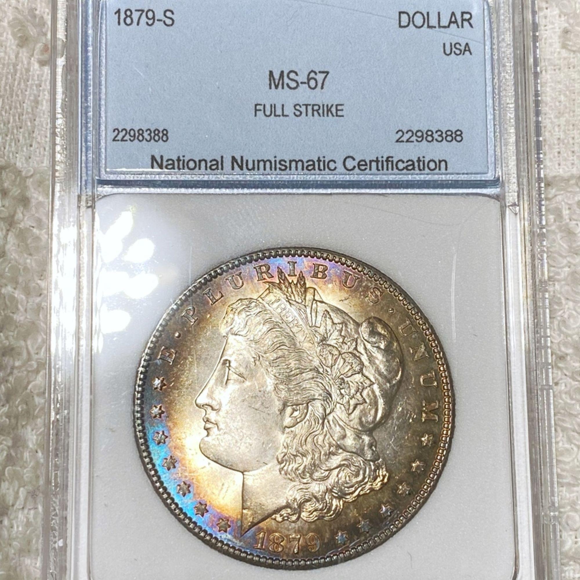 1879-S Morgan Silver Dollar NNC - MS67 FULL STRIKE