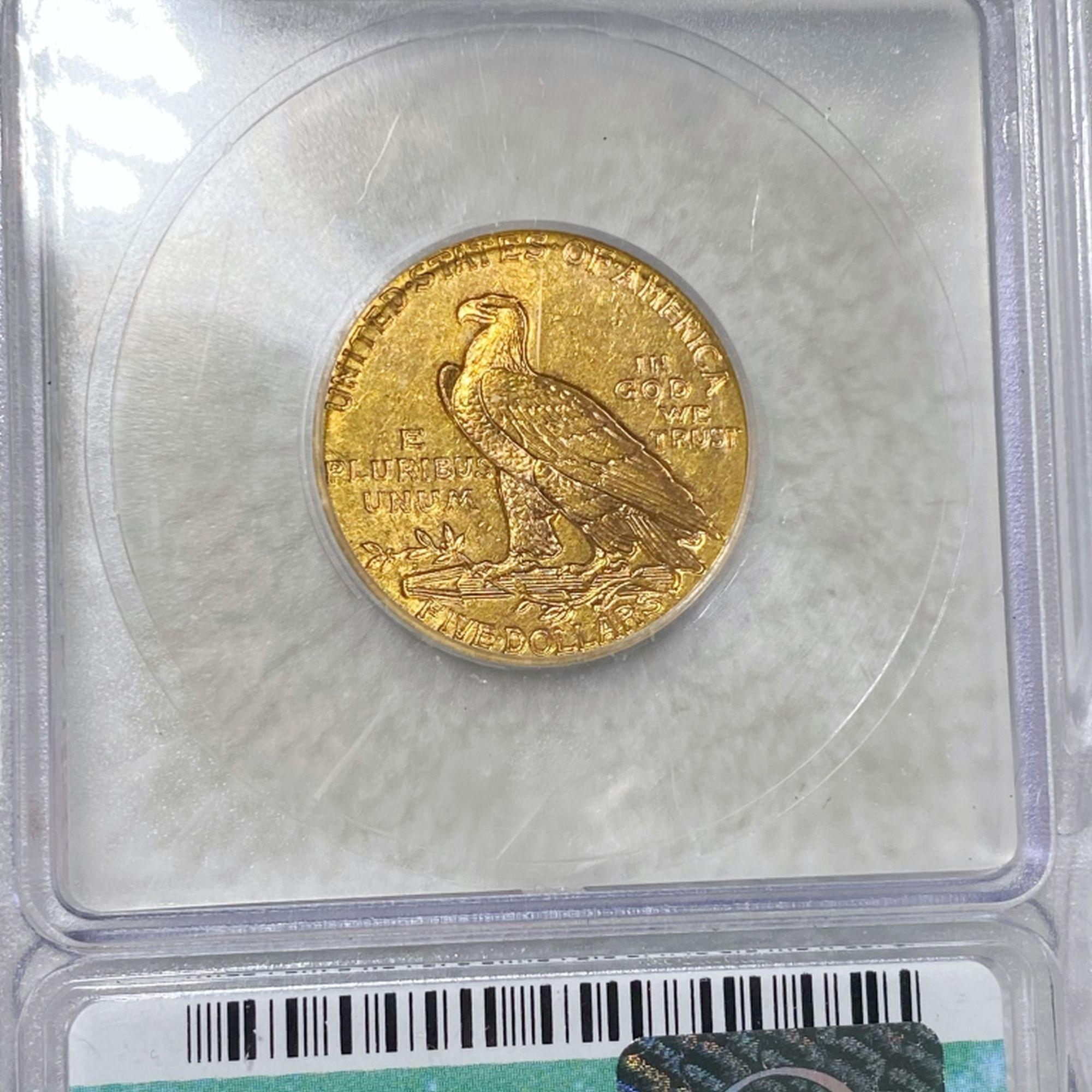 1909 $5 Gold Half Eagle ICG - MS63