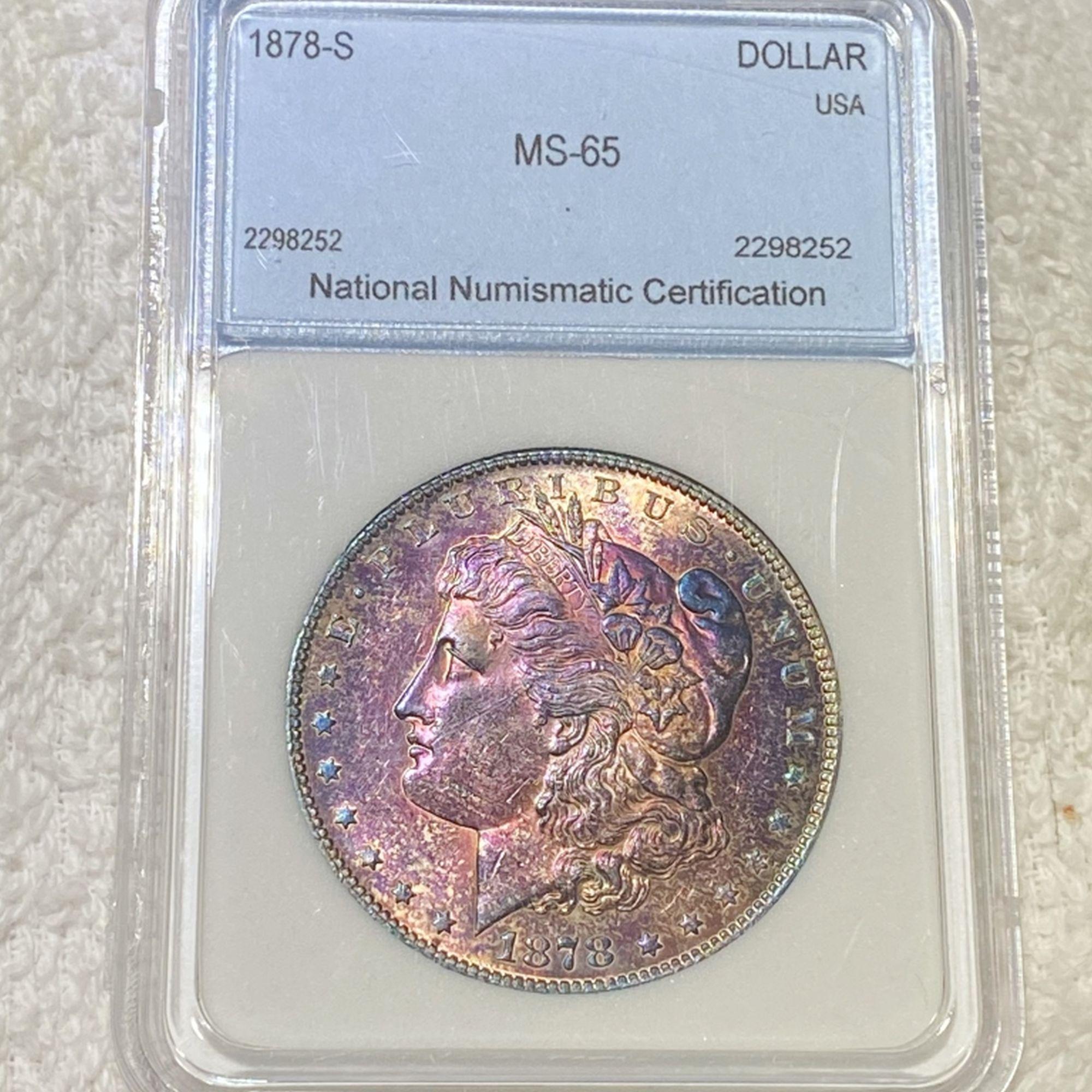 1878-S Morgan Silver Dollar NNC - MS65