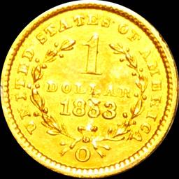 1853-O Rare Gold Dollar UNCIRCULATED