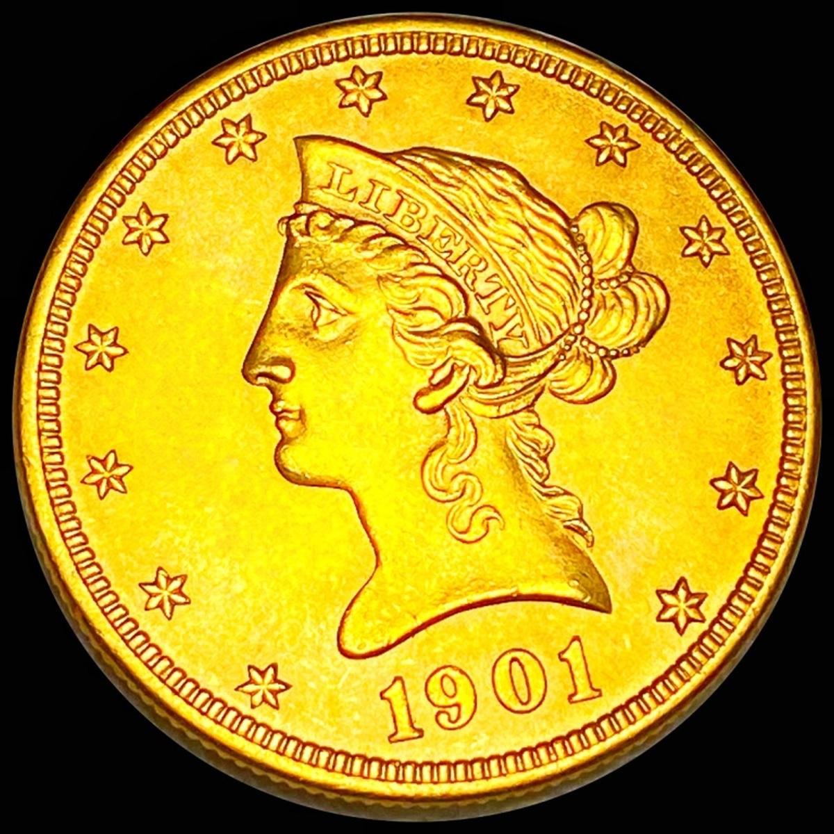 1901 $10 Gold Eagle CHOICE BU