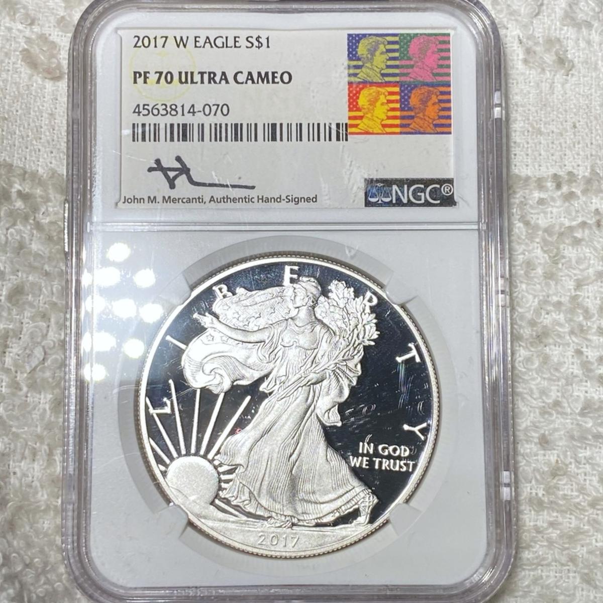 2017-W Silver Eagle NGC - PF 70 ULTRA CAMEO