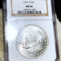 1901-O Morgan Silver Dollar NGC - MS66