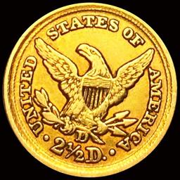 1849-D $2.50 Gold Quarter Eagle CHOICE AU