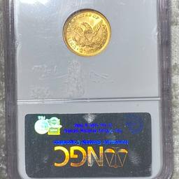 1905 $2.50 Gold Quarter Eagle NGC - MS65