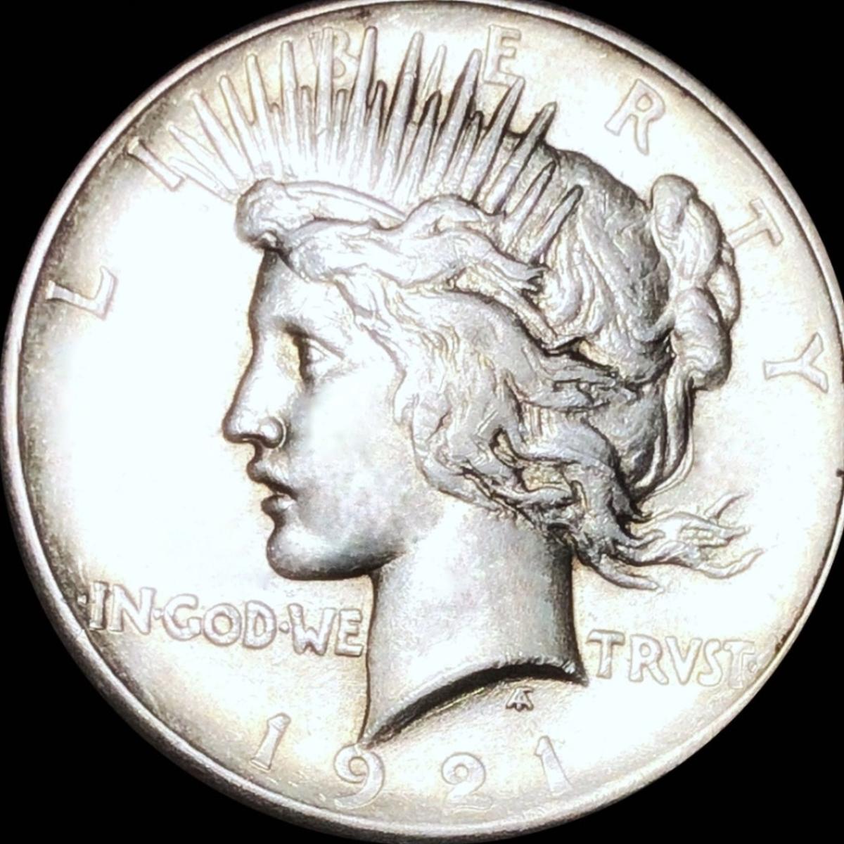 1921 Silver Peace Dollar CLOSELY UNCIRCULATED