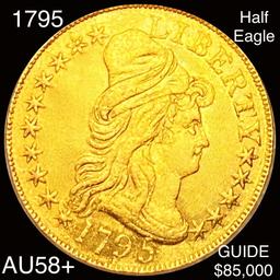 1795 $5 Gold Half Eagle CHOICE AU