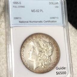 1895-S Morgan Silver Dollar NNC - MS 62 PL