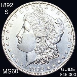 1892-S Morgan Silver Dollar UNCIRCULATED