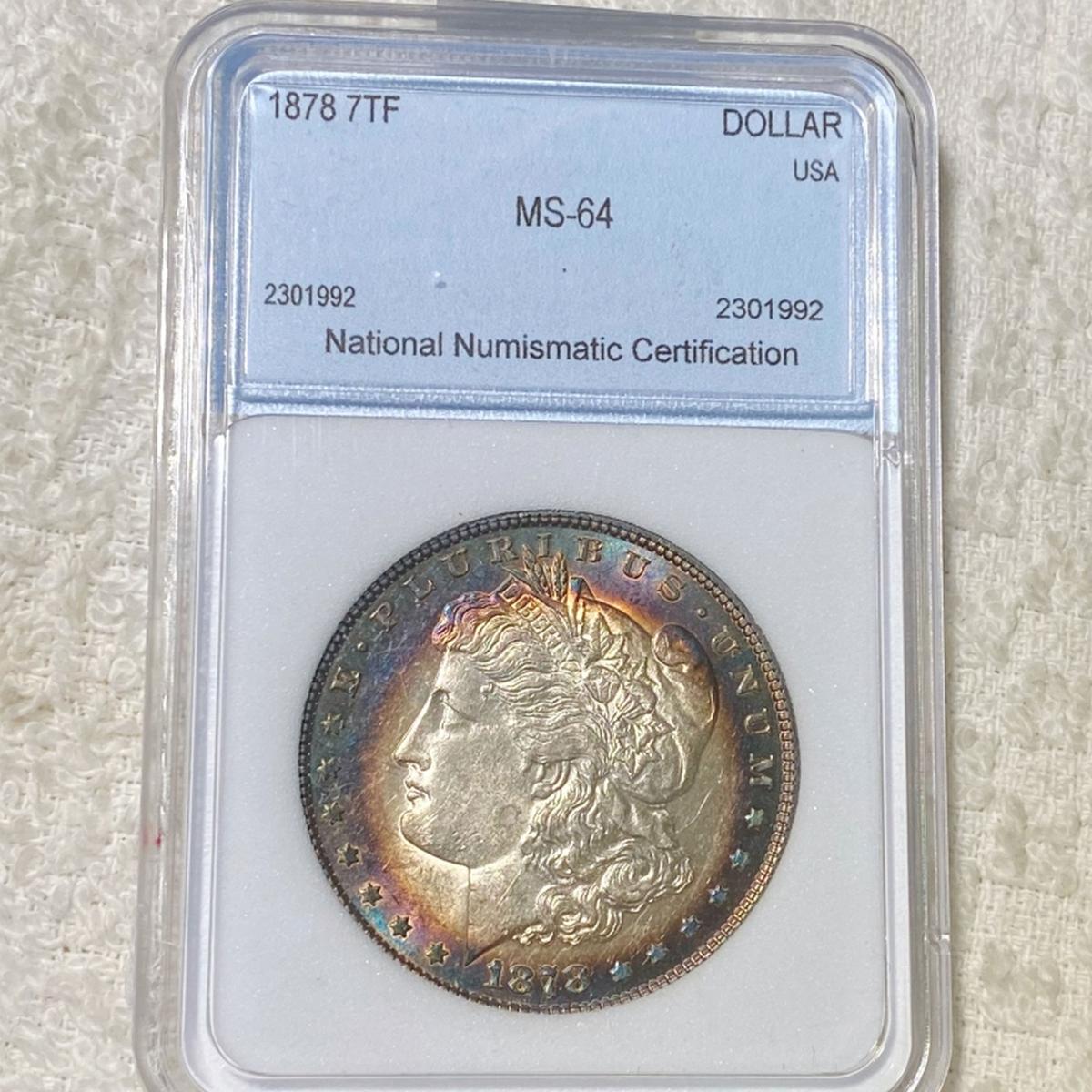 1878 Morgan Silver Dollar NNC - MS64