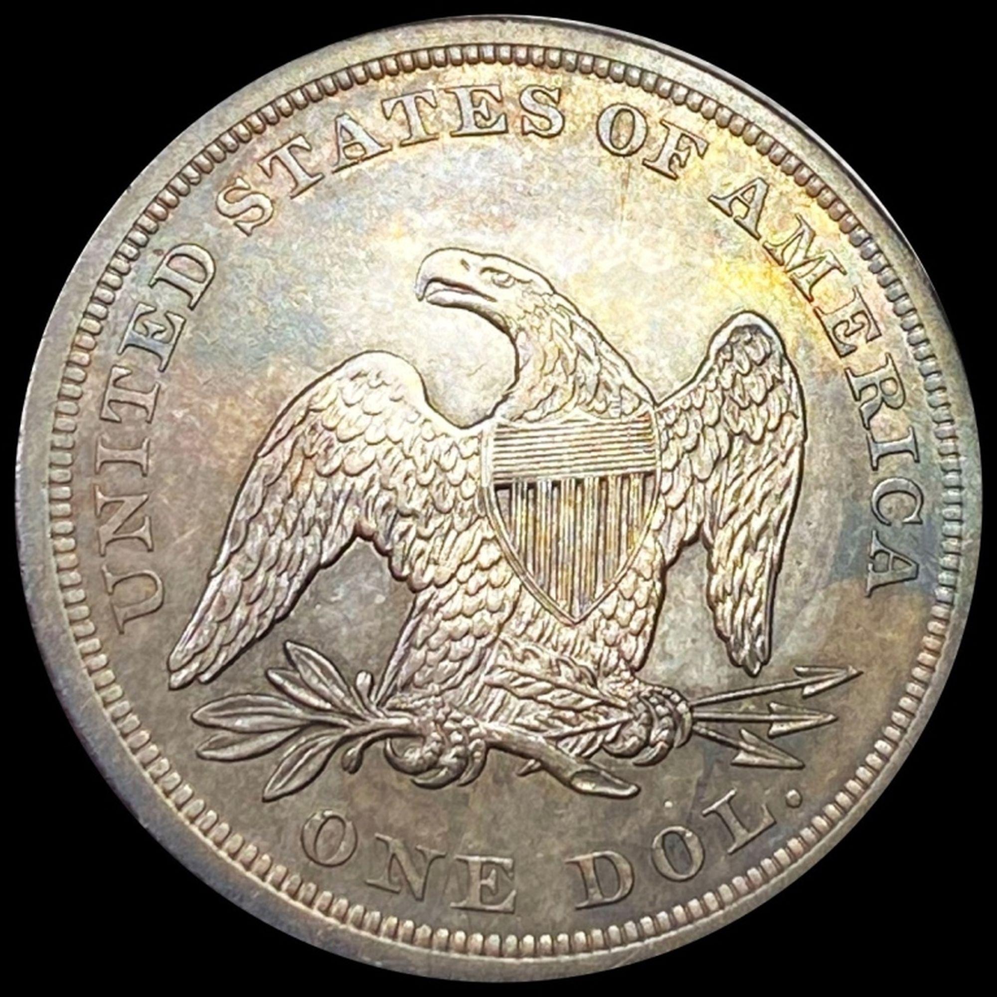 1843 Seated Liberty Dollar NGC - AU58