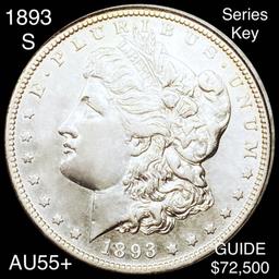 1893-S Morgan Silver Dollar CHOICE AU