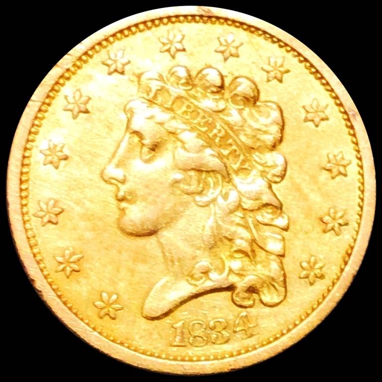 1834 $2.50 Gold Quarter Eagle NEARLY UNC