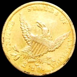 1834 $2.50 Gold Quarter Eagle NEARLY UNC