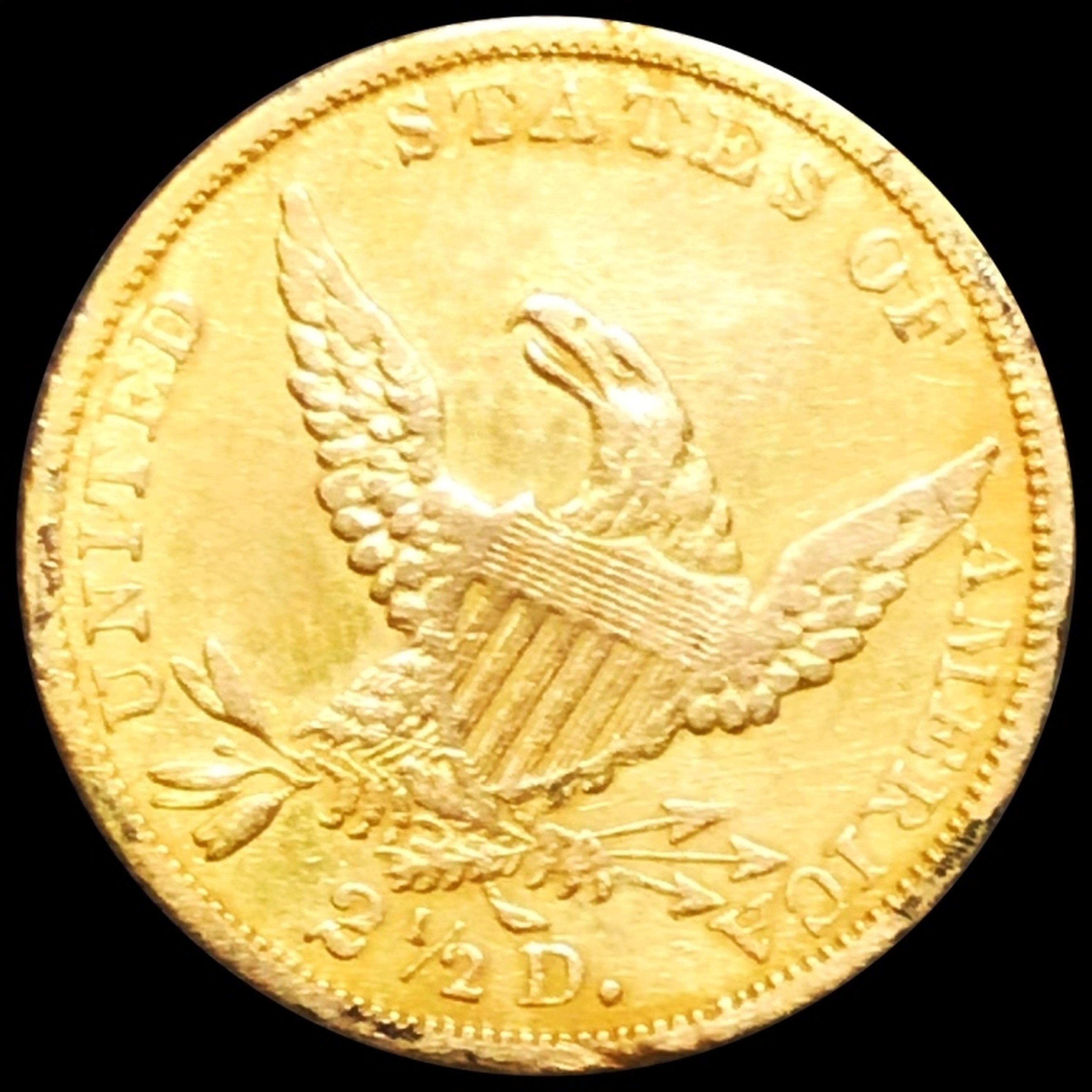 1834 $2.50 Gold Quarter Eagle NEARLY UNC