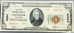 1929 US $20 Brown Seal Bill UNCIRCULATED