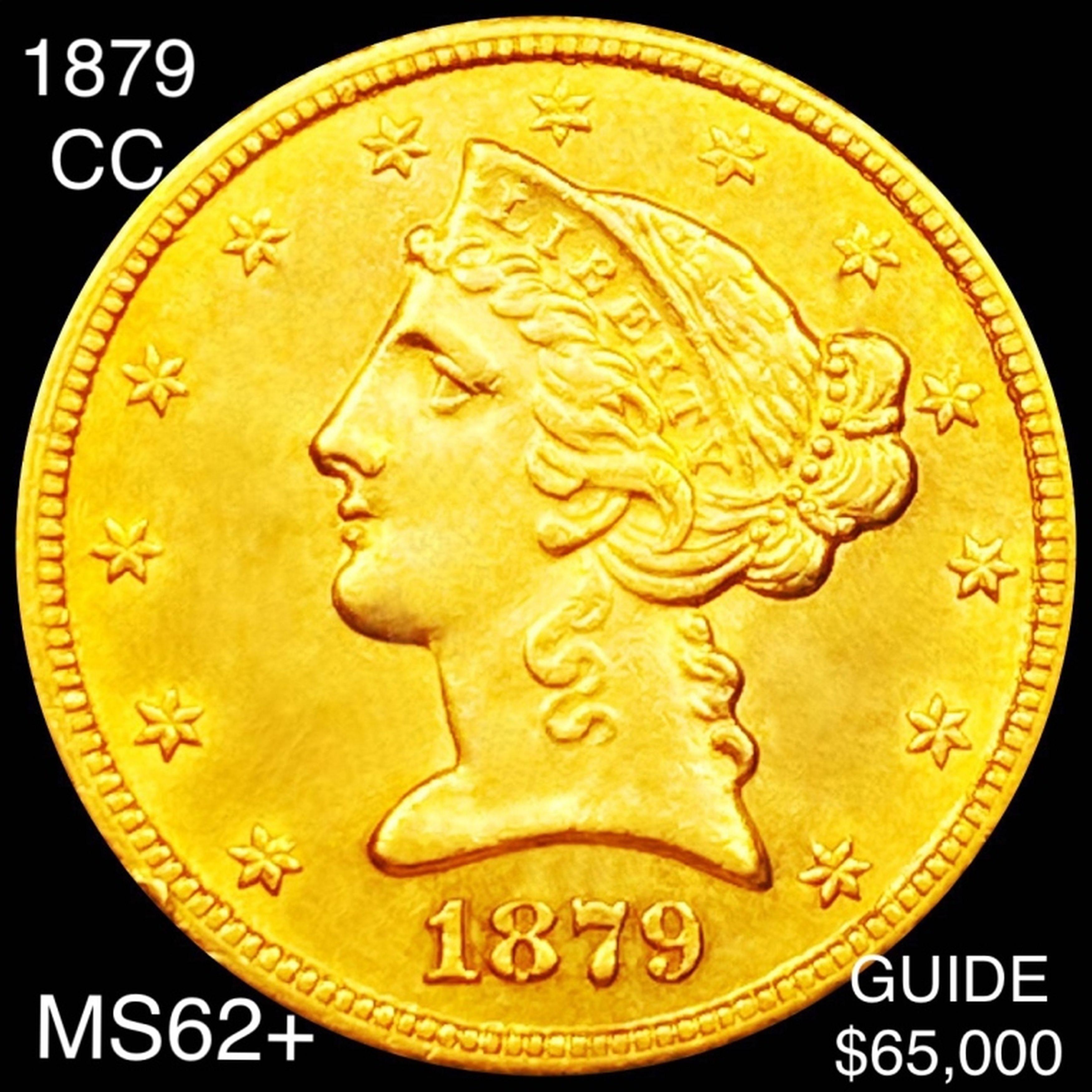 1879-CC $5 Gold Half Eagle UNCIRCULATED