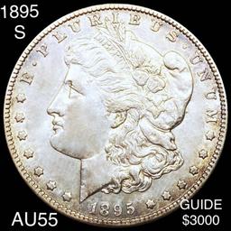 1895-S Morgan Silver Dollar CHOICE AU