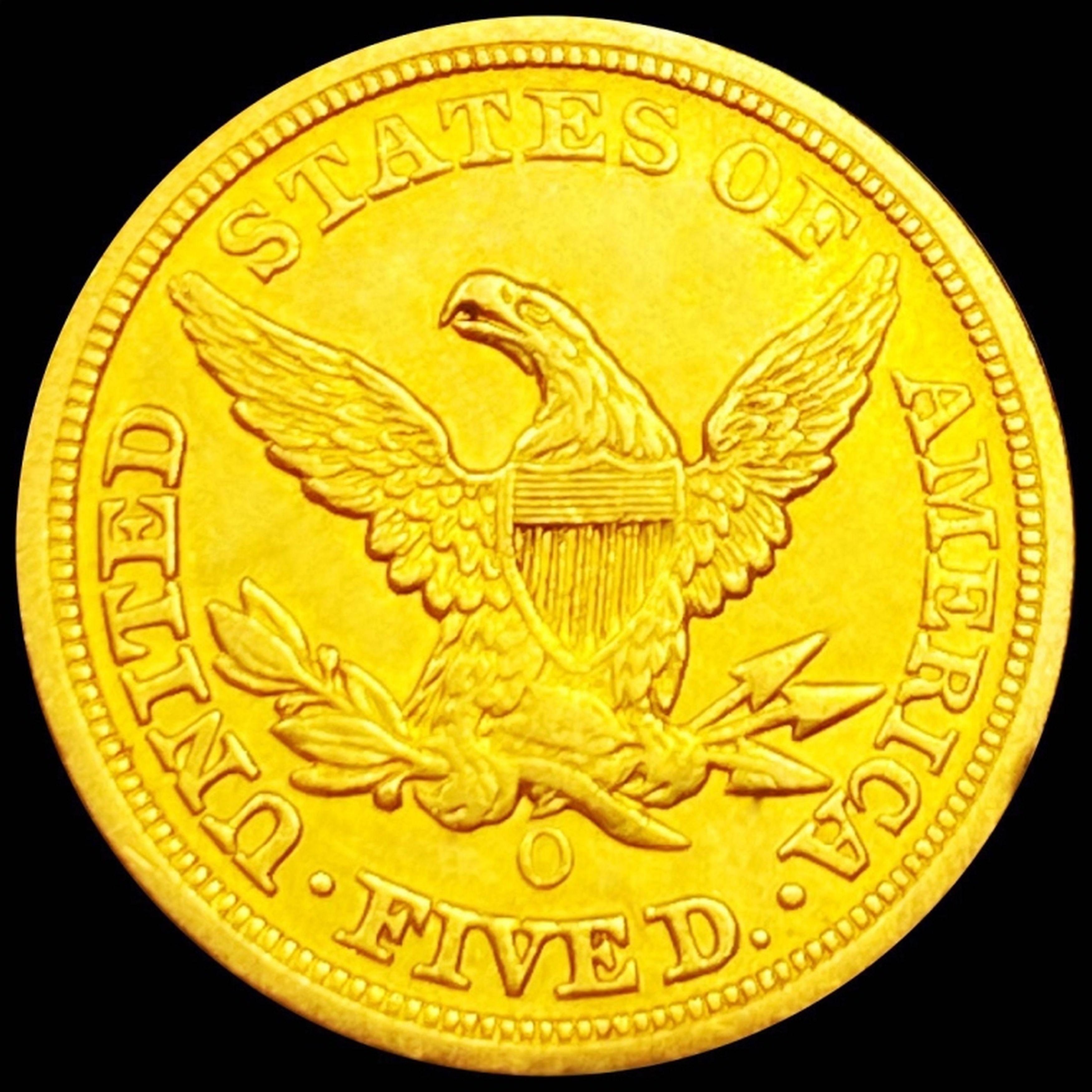 1851-O $5 Gold Half Eagle UNCIRCULATED