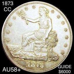 1873-CC Silver Trade Dollar CHOICE AU