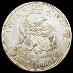 1873-CC Silver Trade Dollar CHOICE AU