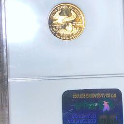2002-W $5 Gold Half Eagle NGC - PF69ULTCAM 1/10Oz