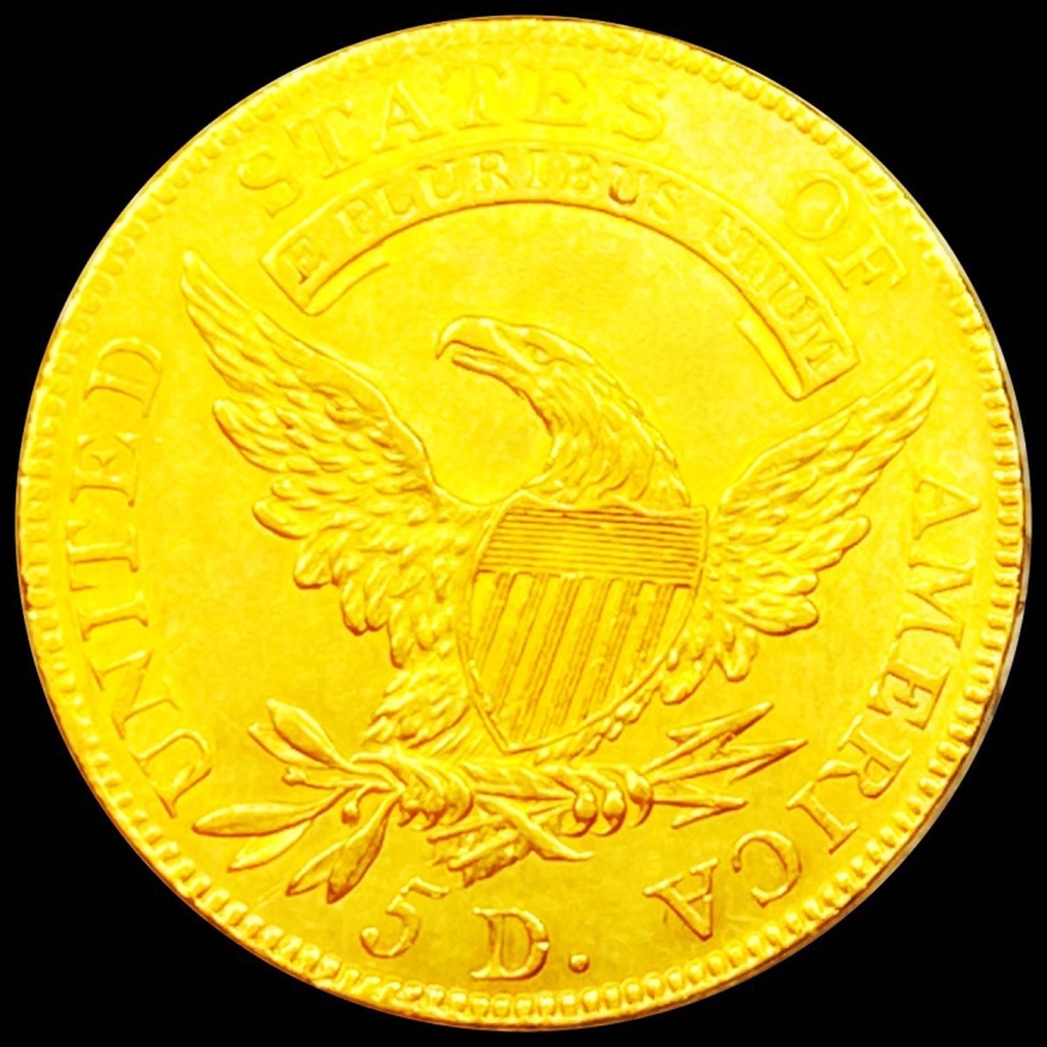 1807 $5 Gold Half Eagle CHOICE AU