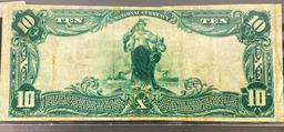 1906 $10 Bank Of Atchison Bill CLOSELY UNC
