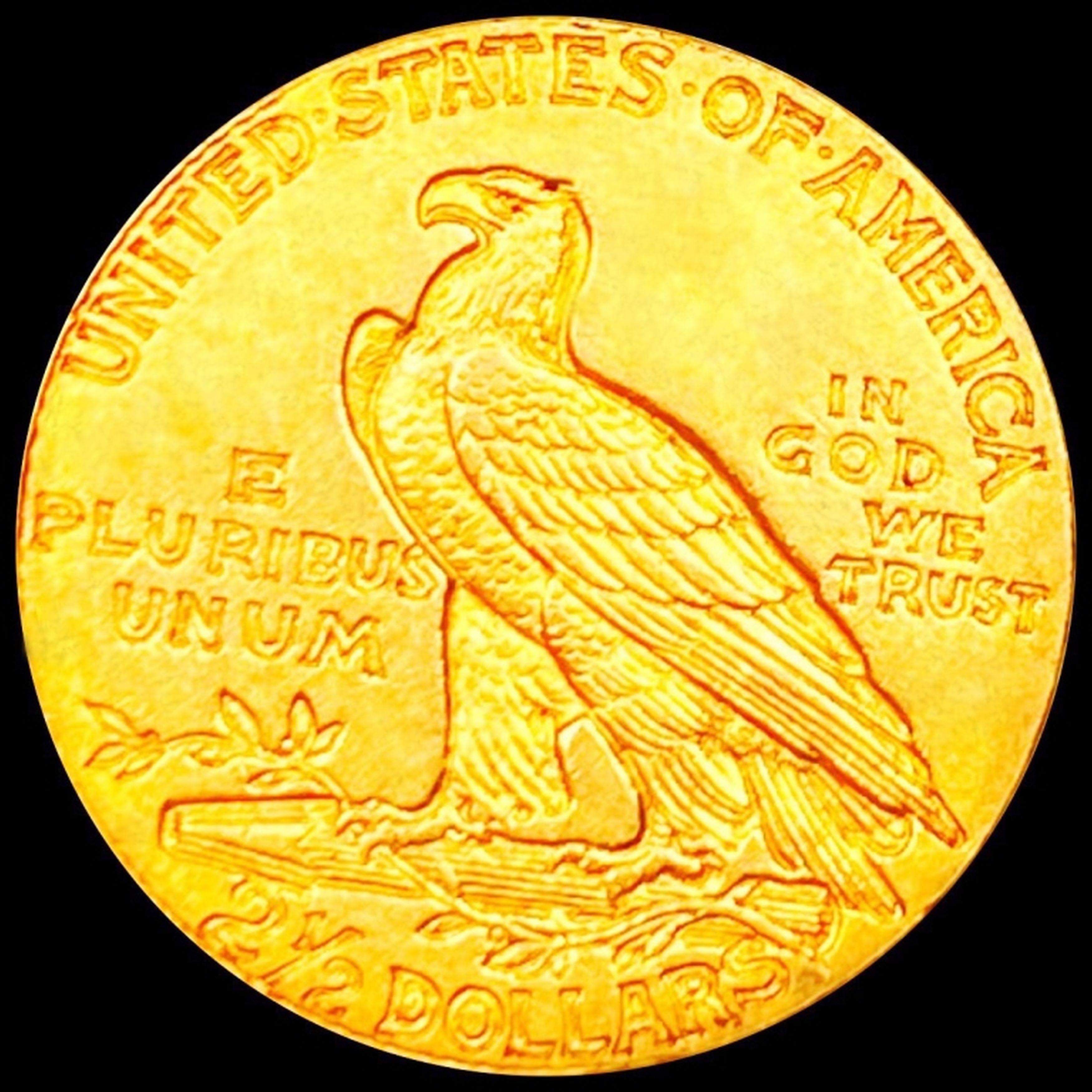 1911-D "STRNG D" $2.50 Gold Quarter Eagle CH AU