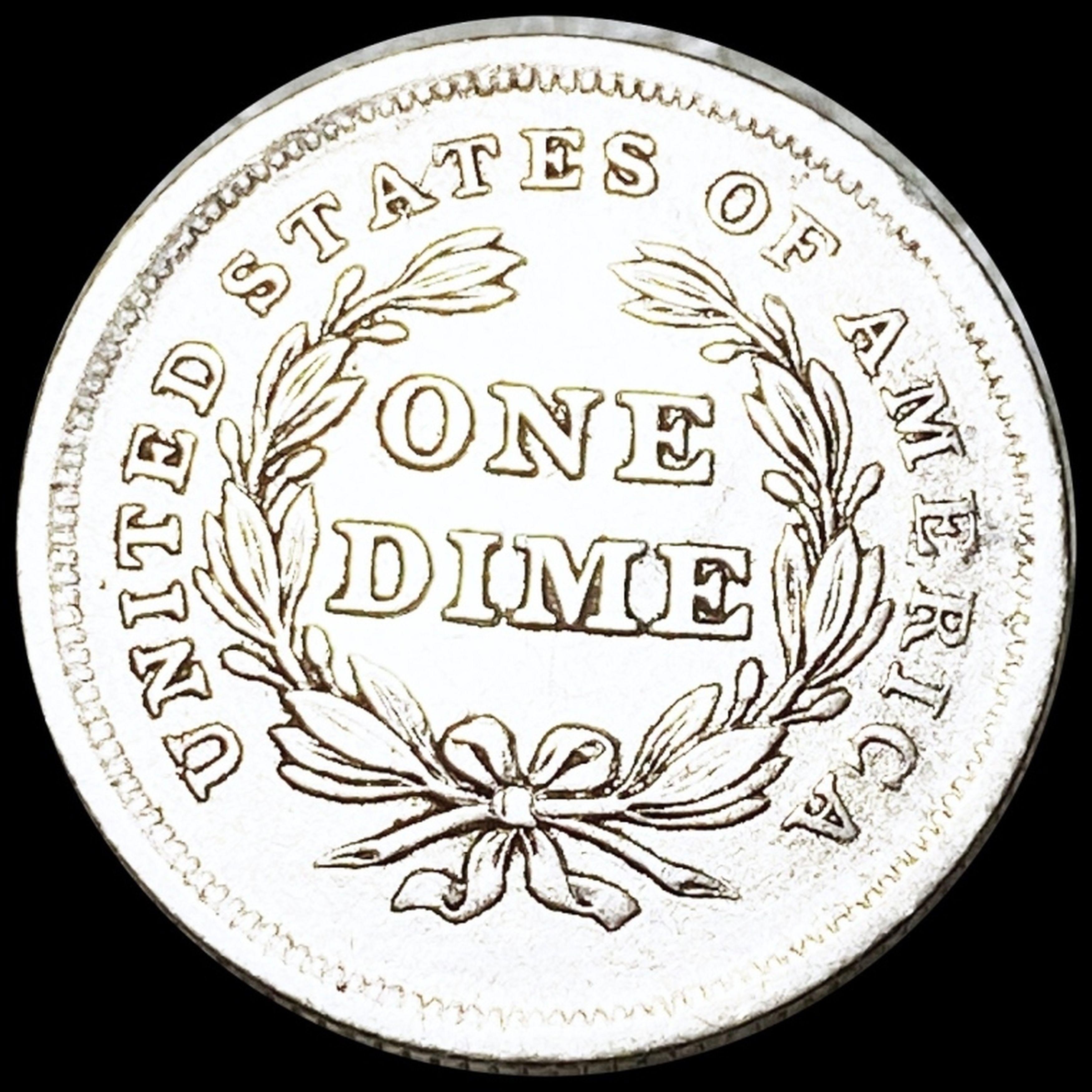 1839 Seated Liberty Dime NEARLY UNCIRCULATED