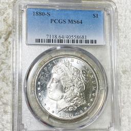 1880-S Morgan Silver Dollar PCGS - MS64