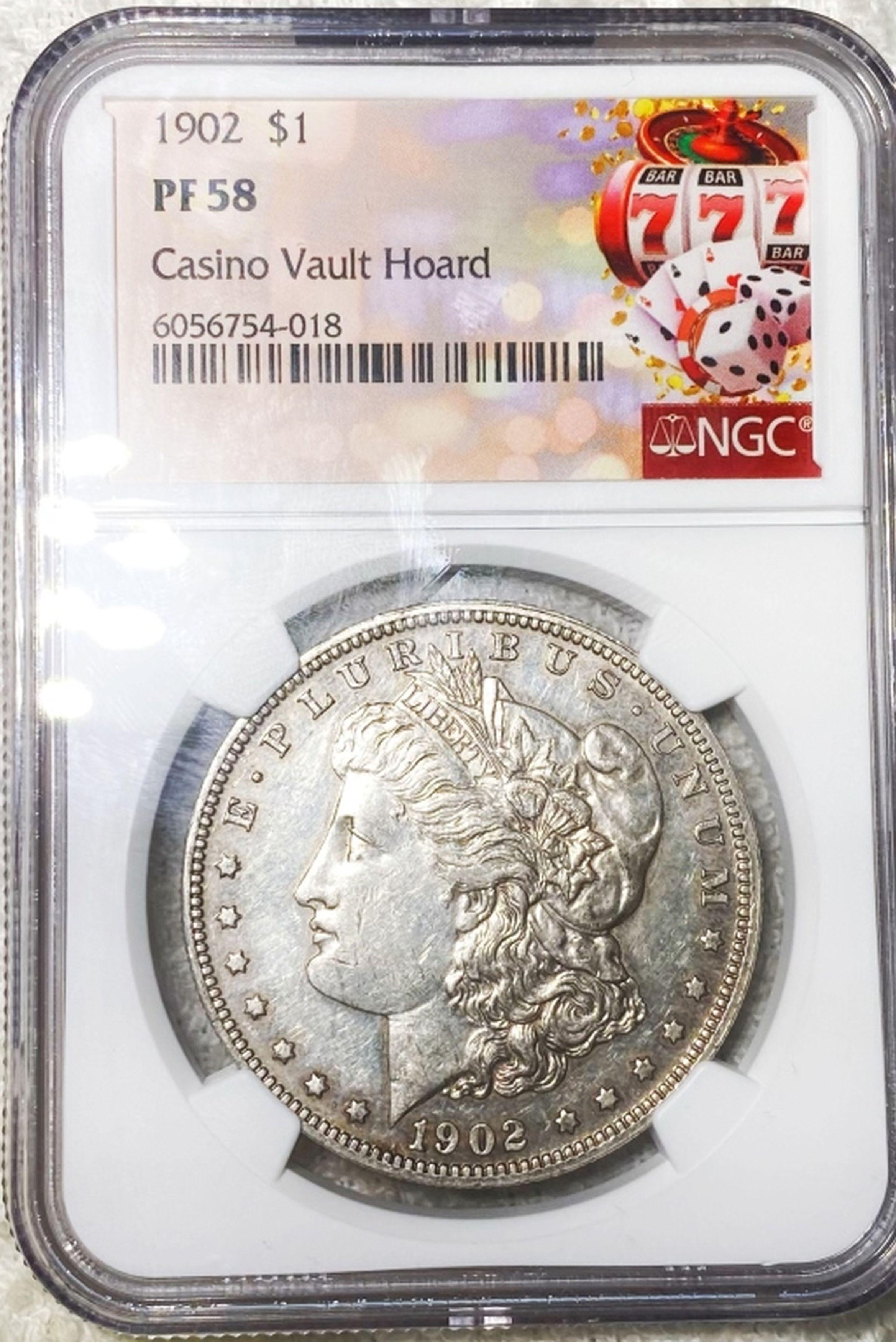 1902 Morgan Silver Dollar NGC - PF58 CASINO HOARD